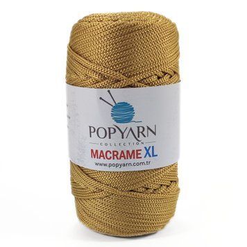 Пряжа Macrame Xl/Макраме ХЛ, золотий B-129, Popyarn Popyarn фото