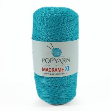 Пряжа Macrame Xl/Макраме ХЛ, блакитний В-470, Popyarn Popyarn фото