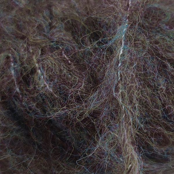 Пряжа Alpaca Brushed/Альпака Брашед, коричнево-зелений меланж 22, Laines du Nord 2187 фото