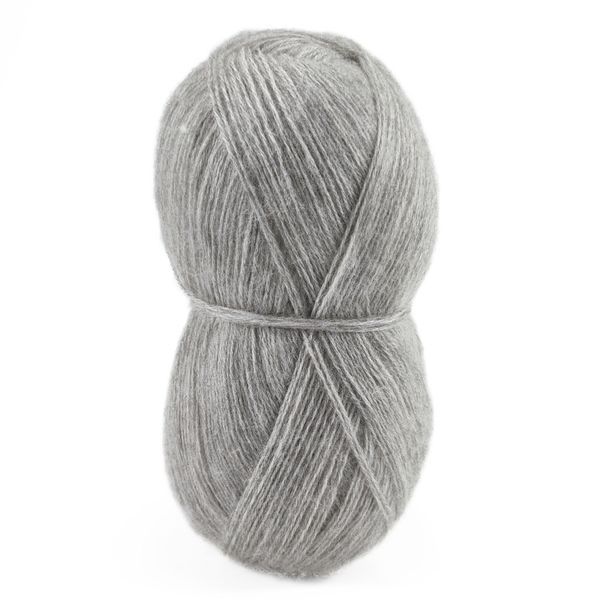 Пряжа Angora Love/Ангора Лав, світло-сірий HN013, Lady Yarn 1435 фото