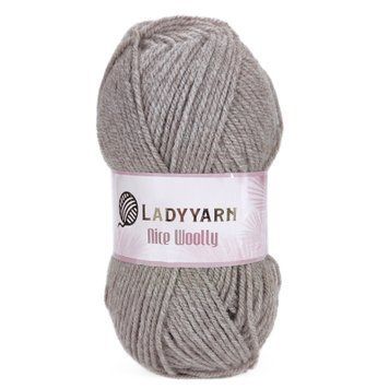 Пряжа Nice Woolly/Найс Вулл, тауп NW004, Lady Yarn 2474 фото