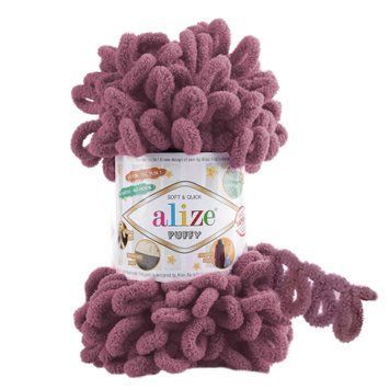 Пряжа Alize Puffy/Алізе Пуффі, суха троянда 28 548 фото