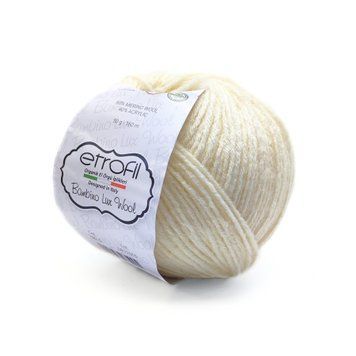 Пряжа Bambino Lux Wool/Бамбіно Люкс Вул, молочний 70018, Etrofil 257 фото