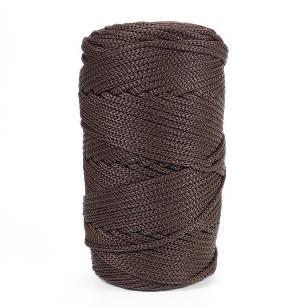Пряжа Macrame Xl/Макраме ХЛ, темно-коричневий B-314, Popyarn Popyarn фото