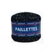 Пряжа Paillettes/Паллетс, чорний (паєтка голографічна) 408, Tropical Lane 3866 фото