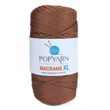 Пряжа Macrame Xl/Макраме ХЛ, коричневий B-316, Popyarn Popyarn фото