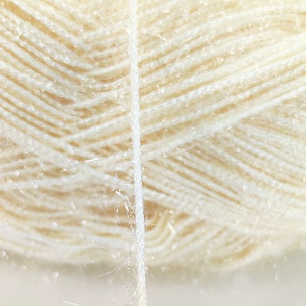 Пряжа Shimmer/Шиммер, молочний 263, Knit Me 1075 фото