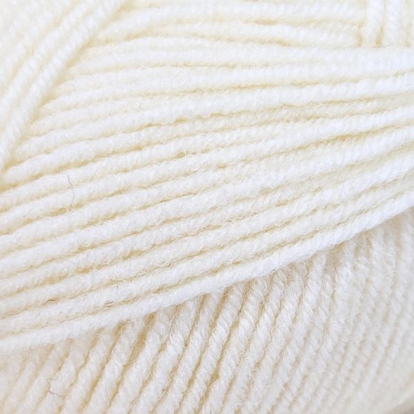 Пряжа Super Wool/Супер Вул, молочний NW001, Lady Yarn 2424 фото