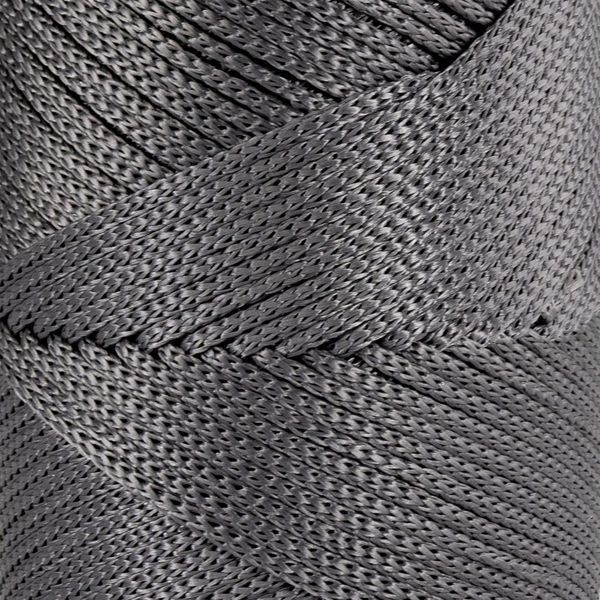 Пряжа Macrame №4/Макраме №4, темно-сірий 2002/67, Hobbi Trend 5528 фото