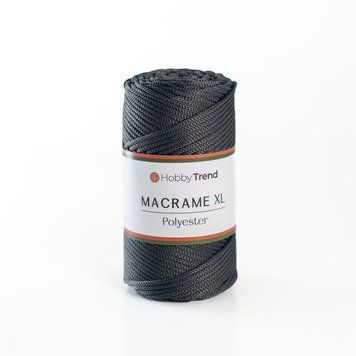 Пряжа Macrame XL/Макраме XL, темно-сірий 2003/67, Hobbi Trend 5579 фото
