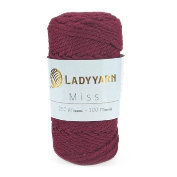 Пряжа Miss/Місс, бордовий МР006, Lady Yarn 5230 фото