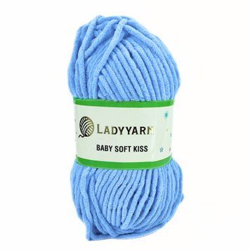 Пряжа Baby Soft Kiss/Бебі Софт Кіс, блакитний SL1015, Lady Yarn Lady Yarn фото