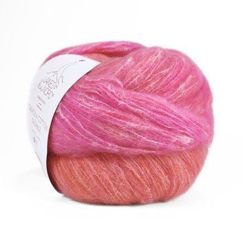 Пряжа Cashsilk Cotton Degrade/Кашсілк Коттон Деграде, рожевий 11, Laines du Nord 3948 фото