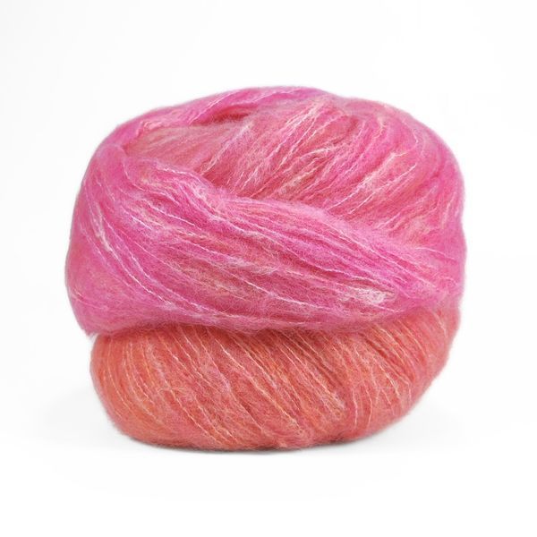 Пряжа Cashsilk Cotton Degrade/Кашсілк Коттон Деграде, рожевий 11, Laines du Nord 3948 фото