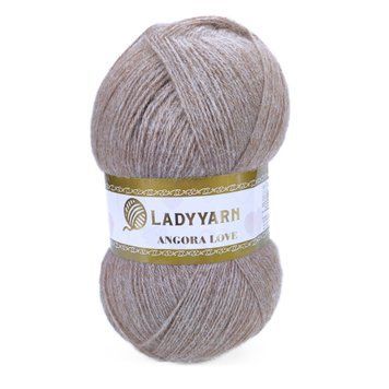 Пряжа Angora Love/Ангора Лав, мокко HN016, Lady Yarn 2505 фото