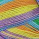 Пряжа Cotton Queen Multi Jacquard/Коттон Квін мульті жакард, блакитний-помаранчевий-бузковий-салатовий мультіколор 10458, Performance 3553 фото 3