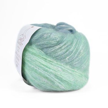Пряжа Cashsilk Cotton Degrade/Кашсілк Коттон Деграде, бірюзовий 12, Laines du Nord 3951 фото