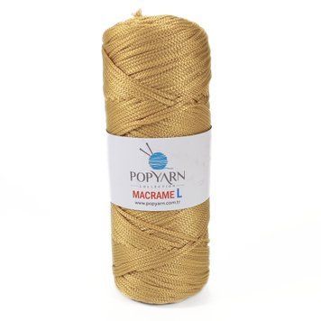 Пряжа Macrame L/Макраме Л, золотий B-129, Popyarn Popyarn фото