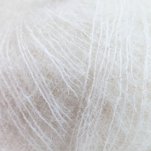 Пряжа Mohair Royal/Мохер Роял, екрю 8000, Lana Gatto 3770 фото