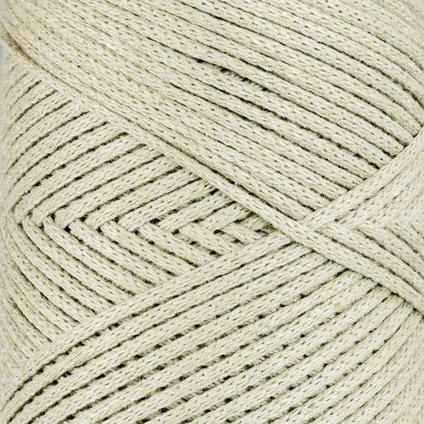 Пряжа Cotton Macrame/Котон Макраме, сіро-зелений 1001/134, Hobbi Trend 5639 фото